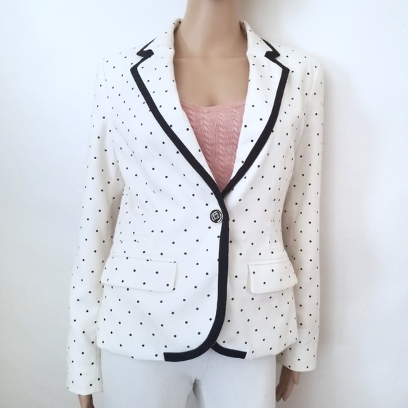 Merona Jackets & Blazers - Merona | Polka-dot Cream Blazer